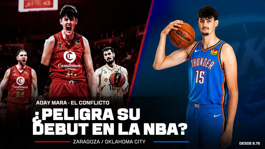 Aday Mara con Casademont Zaragoza y Oklahoma City Thunder en una portada sobre el conflicto por su transfer a la NBA